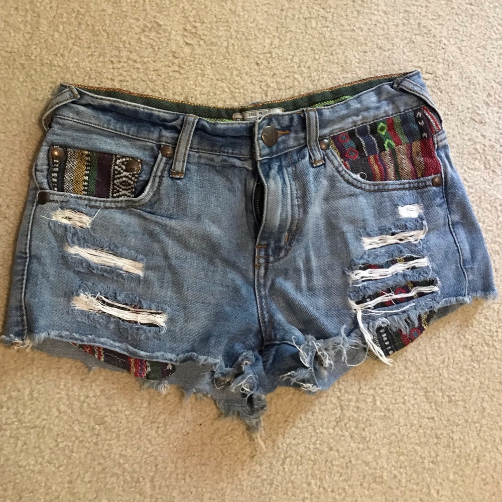 Free People Denim Shorts